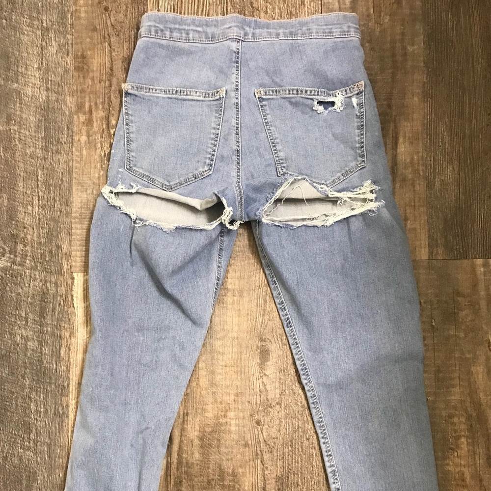 Light wash, Butt-Rip Topshop Moto Jeans